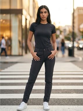 Prana Black Women’s Jeggings - Slim Moto Style